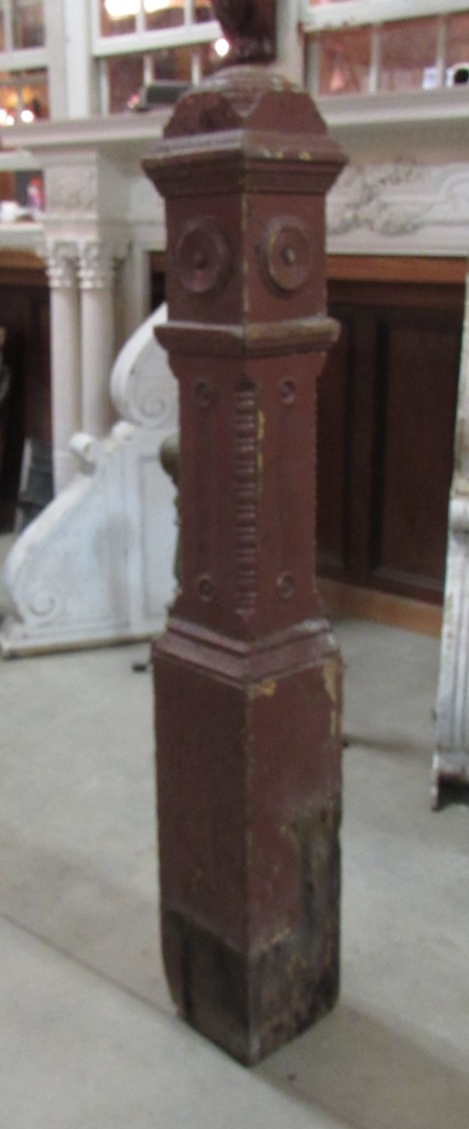 pine newel post BTT