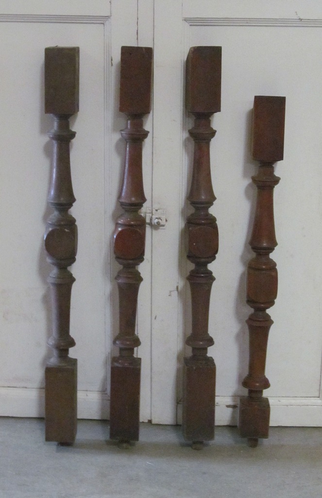 mahogany boxed newel BKJ