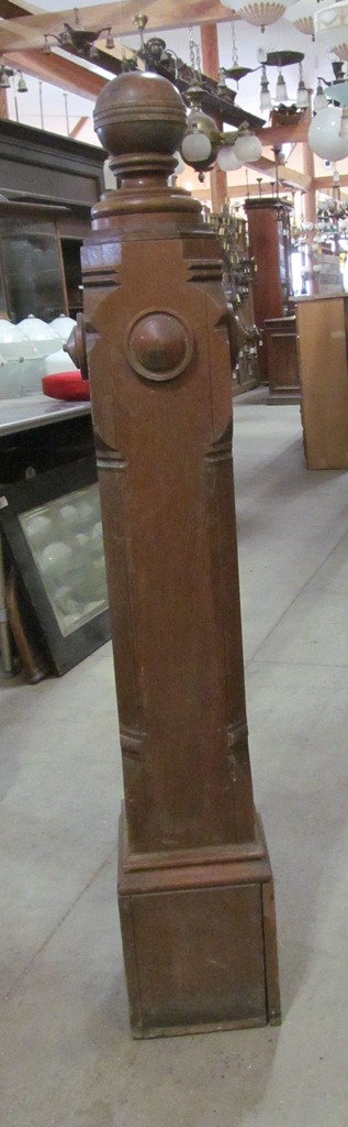 walnut turned newel DJT