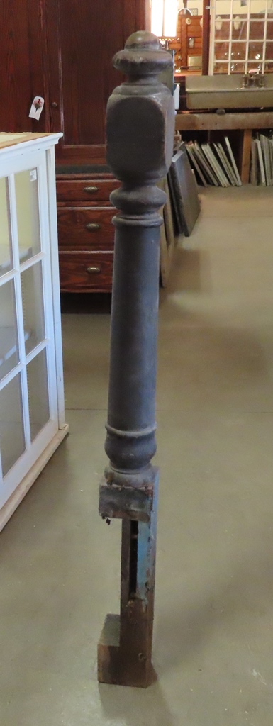 walnut turned newel post KJT