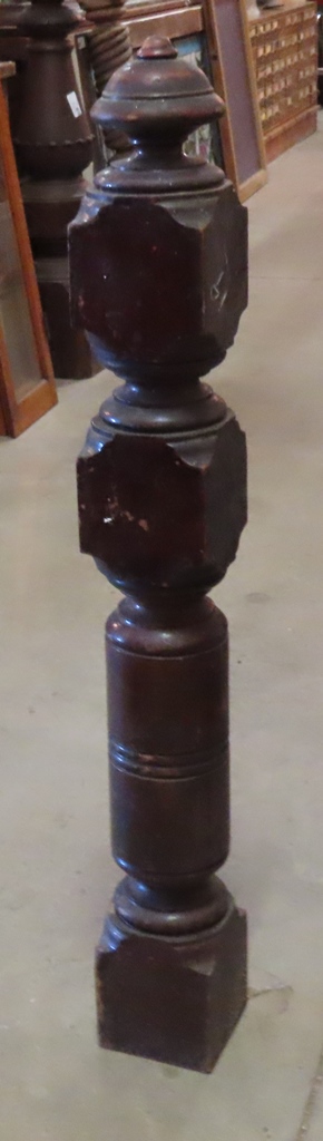 poplar newel post PJ