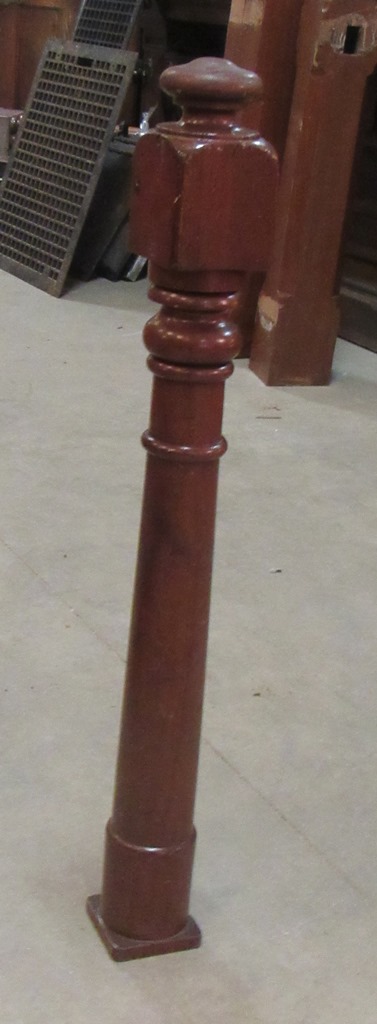 poplar newel post PJ